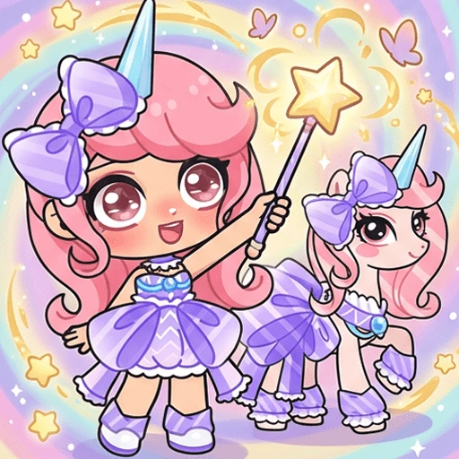 Game icon for Pony World: Dress Up Magic by Kitten Doll Studio