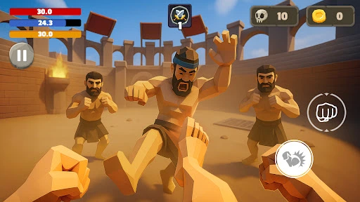 Gameplay screenshot 2 from Gladiator Simulator: Arena War - Role Playing game